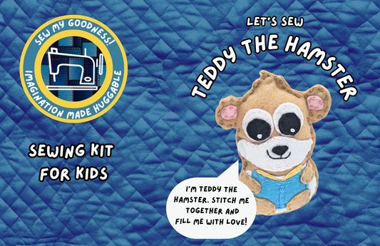 Sew My Goodness Sewing Kit: Teddy the Hamster